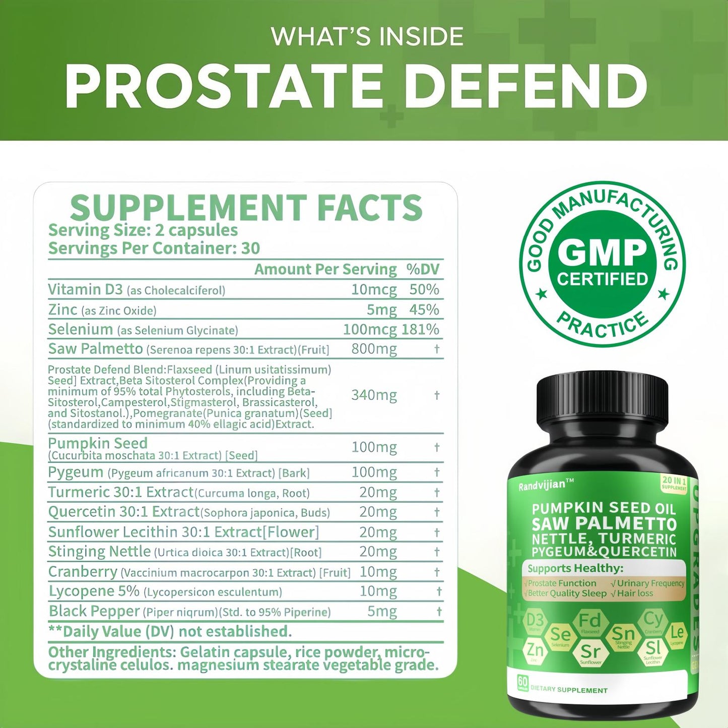 Upgraded Model Generation 2-Saw Palmetto Supplement For Men - Prostata And Urinaryy Health Care - 33060 Mg, 60 Capsules - Saw Palmetto Supplement Plus Pumpkin Seed, Pygeum, Turmeric, Quercetin And Sunflower Lecithin